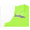 thumbnail image 6 of Womens Tank Tops- Reflective Safety Vest for Men Women Mesh High Visibility Vest Hi Vis Construction Work Vests with Zipper Pockets Green XXXXL, 6 of 6