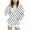 White, variant on KyCheLot Lightweight Jacket for Girls Loose Polka Dot Print Long Sleeve Zip up Fall Sweatshirts with Pockets 6-15Years