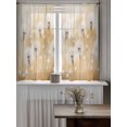 thumbnail image 4 of White Dandelion Tier Curtains 45 Inch Length,Sheer Curtains for Bedroom Living Room Window Spring Farmhouse Pastoral Flowers Floral Small Half Window Kitchen Curtains & Drapes 27.5"x45" 2 Panels, 4 of 6