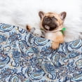 thumbnail image 3 of Pofeuu Paisley Floral Branches Print Puppy Blanket,Dog Blankets,Pet Blanket Cozy Cat Blankets for Indoor Cats, Fuzzy Pet Blanket for Kitten Doggy Dog Blankets-Small, 3 of 8