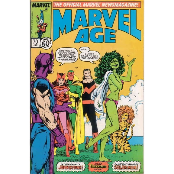 Marvel Age #70 VF ; Marvel Comic Book