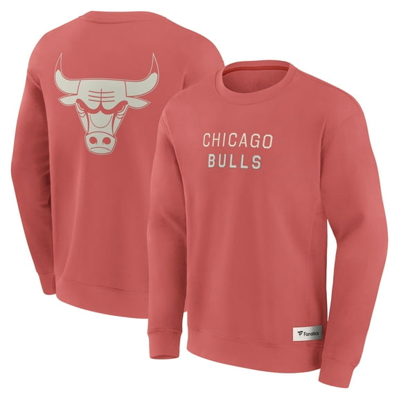 Men's Fanatics Red Chicago Bulls Elements Future Ground Lettering Pullover Sweatshirt