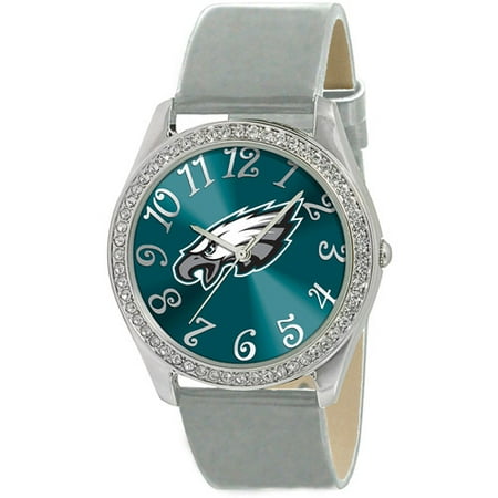 Game Time NFL Women's Philadelphia Eagles Glitz Watch, Silver