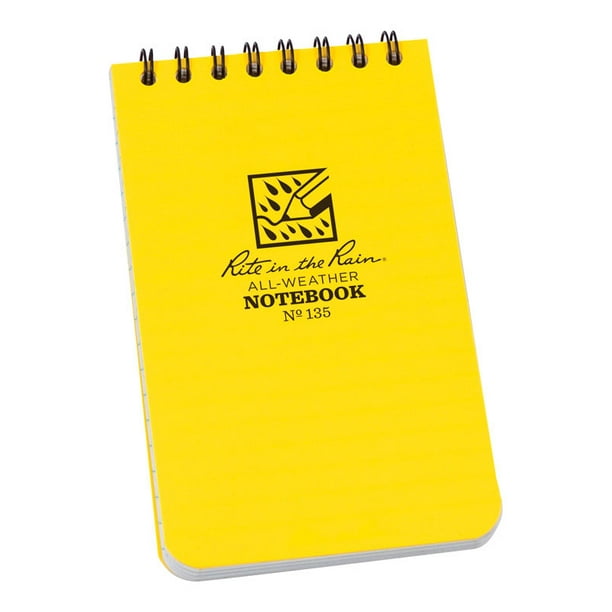 Cuaderno Rite In The Rain Top-Spiral, 3 x 5 pulgadas (paquete de 12)