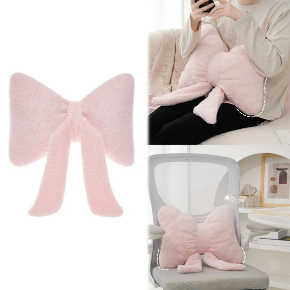 Butterfly Cushion,A Butterfly Pillow,Bowknot Pillows Plush Throw Pillows Stuffed Bow Shaped Pillow for Home Decorations Sofa Throw Pillows with Bow Streamers