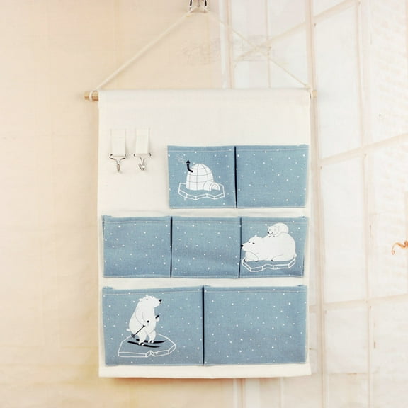 Vikakiooze 2023 Waterproof And Moisture-Proof Seven Pockets To Receive Hanging Bags Cartoon