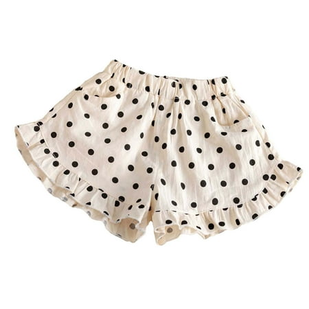 Ugoldhm Little Girls Summer Thin Shorts Casual Stretch Cotton Lightweight Flowing Athletic Shorts 6 Months-7 Years