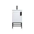 thumbnail image 3 of 18 inch single bathroom vanity in white, 3 of 8
