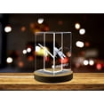 thumbnail image 2 of Mesmerizing 3D Engraved Crystal of a Graceful Dragonfly - Perfect for Nature Lovers and Insect Enthusiasts, 2 of 6