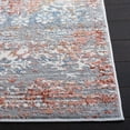 thumbnail image 4 of SAFAVIEH Amelia Scott Geometric Area Rug, Gray/Rust, 5'5" x 7'7", 4 of 11
