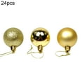 thumbnail image 2 of Visland 24PCS Christmas Balls Ornaments for Xmas Christmas Tree - 3 Style Shatterproof Christmas Tree Decorations Hanging Ball for Holiday Wedding Party Decor, 2 of 4