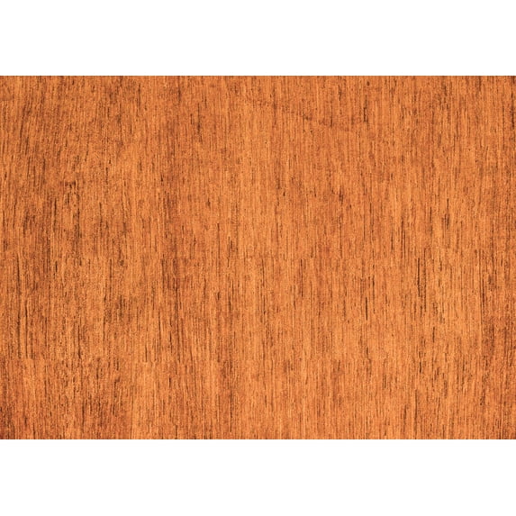 Ahgly Company Indoor Rectangle Abstract Orange Modern Area Rugs, 6' x 9'
