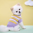 thumbnail image 1 of Ropa para mascotas, primavera, otoño e invierno, ropa de punto de lana multicolor para perros, ropa informal cálida de dos patas, 1 of 6