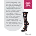 thumbnail image 7 of MeMoi I Love Coffee Bamboo Blend Crew Socks - Womens - Female, 9-11, Black, 7 of 7