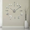 thumbnail image 7 of MERILER DIY Mirror Surface Wall Clock Kit with Acrylic Number Sticker, Easy to Install Large Wall Clock Perfect for Living Room Decoration, 7 of 7
