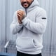 thumbnail image 1 of pstuiky camisas de manga larga para hombre, Sudadera deportiva de felpa con capucha para hombre, de manga larga y uso diario camisetas de hombre xl, 1 of 3