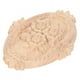 thumbnail image 5 of Apliques tallados, decoración de muebles con forma ovalada tallada en flores, apliques Onlay, artesanía excepcional, 5 of 8
