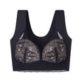 thumbnail image 2 of Loopsun Womens Bras Plus Size, Bras for Women, Women's Lace Solid Seamless Breathable Gathered Full Cup Underwear Daily Bra Dark Gray L, 2 of 4