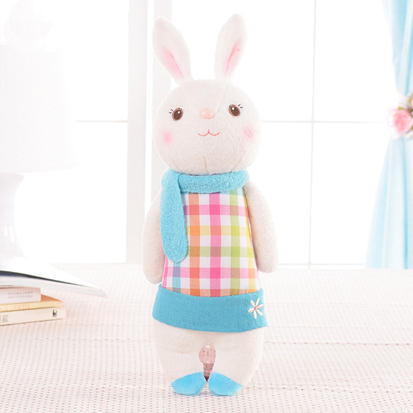 Soft lace dress rabbit stuffed plush animal bunny toy for baby girl kid gift~toy