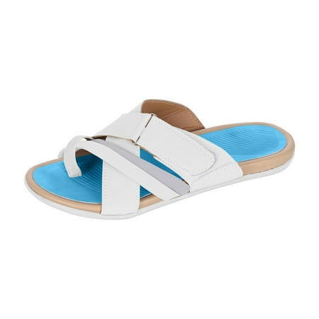 

House Slippers for Women Summer Women Open Toe Beach Sandals Roman Casual Flat Shoes Slippers Flip Flops