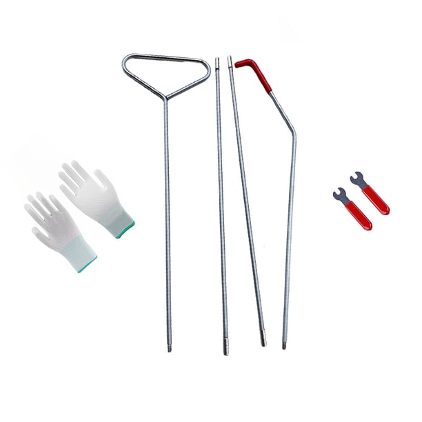Riwesomey Kit de herramientas para coche de 4 piezas, puerta abierta de largo alcance, llave de poste perdida en camión, herramientas de acceso de Herramientas de reparación de automóviles Tipo 1 Riwesomey VI022236-01