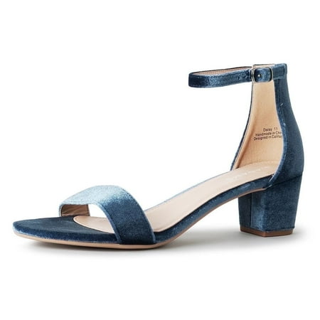 J. Adams Daisy Sandals  Ankle Strap Block Heel Block Heel Open Toe Shoes  Heels Comfortable and Stylish for Women