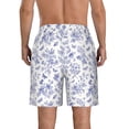 thumbnail image 3 of Kdxio Floral Butterfly Pattern Mens Casual Shorts - Drawstring Summer Beach Sports Shorts for Men, 3 of 9