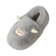thumbnail image 2 of Zapatillas cálidas de invierno, zapatillas de interior, zapatos de casa, zapatillas sin cordones para parejas, niños, niñas, regalos del día de San , Gris 38 al 39, 2 of 8