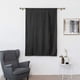 thumbnail image 4 of Zhuge Cortina opaca con lazo, aislante térmico, ajustable, para ventanas pequeñas, con bolsillo para barra (46" x 63", color negro), 4 of 5