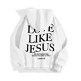 thumbnail image 5 of TrendOFT Womens Christian Hoodies Faith Love Like Jesus Graphic Sweatshirt Bible Verse Religious Gift Pullover Top White L, 5 of 8