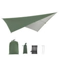 thumbnail image 3 of Cbcbtwo 8.6' x 10.6' Green Rectangle Sun Shade Sail, Waterproof, 3 of 5