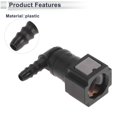thumbnail image 5 of Unique Bargains 5/32" Fuel Line Quick Connector ID Hose for 1/4" SAE Male Connector Female to Barb 90 Degree Quick Adapter Seal Fittings Plastic Gray 2 Pcs, 5 of 6
