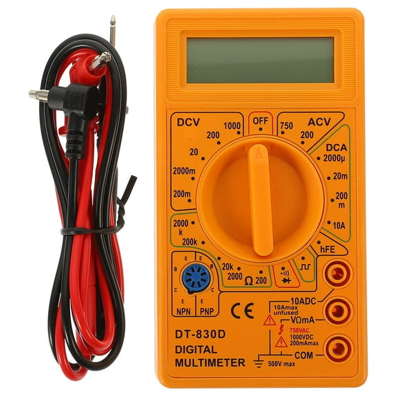 Pawsdot Continuity Tester 830D Digital Multimeter Yellow 1Set