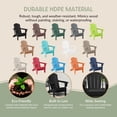 thumbnail image 5 of WestinTrends Malibu Outdoor Folding HDPE Adirondack Deck Chair - Patio & Outdoor Lounge, Weather‑Resistant, Black, 5 of 14