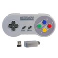 thumbnail image 4 of 2 Reciever Game Controller Wireless Colorful Button 2.4g Gamepad Joypad Joystick Compatible For Snes Mini Pc Windows Ns Switch, 4 of 5