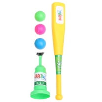 WEAVILUX Baseball Bat and Set, Lightweight Plastic, Assorted Colors, Safe for Kids Throwing Games and Outdoor Play