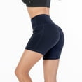 thumbnail image 2 of Women’s High Waist Yoga Pants Butt Lift Ruching Sport Short Shorts Gym Workout Leggings, 2 of 7
