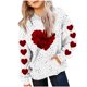 thumbnail image 1 of Sudadera con capucha para niños, camiseta de manga larga con estampado de cuello redondo para niños y niñas mayores, sudadera con capucha, top de poliéster para niña, 1 of 5