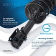 thumbnail image 5 of Detroit Axle - 16pc End Suspension Kit for 2005-2009 Hyundai Tucson 2005-2010 Kia Sportage Front Rear Ready Struts Front Lower Control Arms Sway Bars Tie Rods Boots 2006 2007 2008 Replacement, 5 of 8