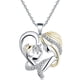 thumbnail image 1 of Collar para mujer, Joyas para mujer, Joyas para mujer Collar de corazón para mujer Regalo único Fiesta para mi hija Mamá Collar de corazón las fichas, 1 of 4
