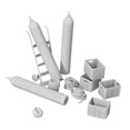 thumbnail image 1 of Modelos de Accesorios Industriales a Escala 1:35, Minimodelos, Accesorios de Exhibición Sin Terminar, Accesorios de Escena en Miniatura para Casa de M, 1 of 9