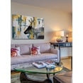 thumbnail image 6 of Parvez Taj Teal Yellow Reindeer Canvas Wall Art, 6 of 7