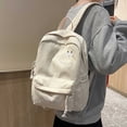 thumbnail image 5 of Smile Backpack, Unisex Casual Polyester School Backpack, Large Capacity Daily Travel Daypack, 5 of 8