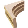 thumbnail image 6 of 6"W x 12"D x 12"H Classic Rockford Rough Cedar Woodgrain TimberThane Corbel, Primed Tan, 6 of 6