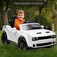 thumbnail image 5 of Licensed Dodge Challenger Kids Electric Car 12V Ride On Car Battery Powered Electric Vehicles with Remote Control, LED Lights, Bluetooth, MP3 for Boys Girls, 5 of 7