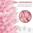 thumbnail image 4 of Demi Bonn 5ft Tall Christmas Tree with Realistic Branches and Warm LED Lights, Festive Decor for Homes, Artificial Tree with Real Feel, Pink, 4 of 7