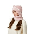thumbnail image 4 of Cadancy Womens Beanie Hats Winter Fleece Balaclava Ski Mask Windproof Cute Bear Ears Snow Caps Plush Soft Warm Outdoor Cold Weather Hooded Scarf Neck Warmer, 4 of 4