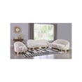 thumbnail image 4 of Meridian Furniture Shelly Cream Velvet Sofa, 4 of 8