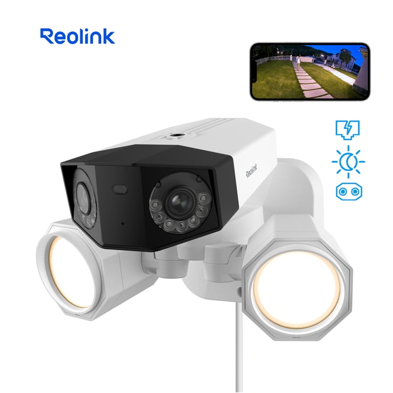 Reolink 4K 180° Dual Lens Floodlight Security Camera, Person/Vehicle Reolink 4K 180° Dual Lens Floodlight Security Camera, Person/Vehicle