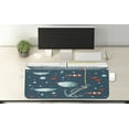 thumbnail image 2 of Anchor Computer Mouse Pad, Colorful Ocean Wildlife Pattern Clown Fish Exotic Subaquatic Animals Ecological, Rectangle Non-Slip Rubber Mousepad X-Large, 35" x 15" Gaming Size, Multicolor, by Ambesonne, 2 of 2